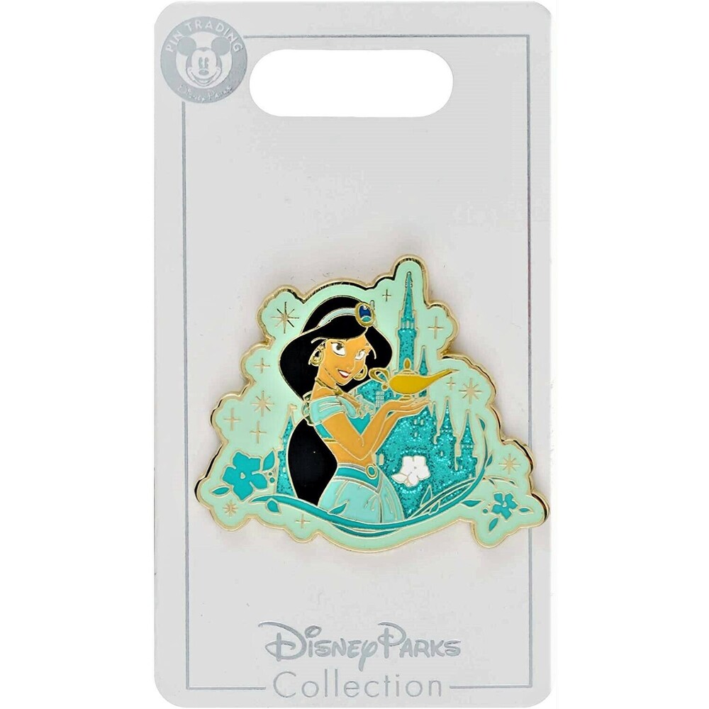 Disney Parks Pin Jasmine Sparkle Castle Pin Aladdin  NOC